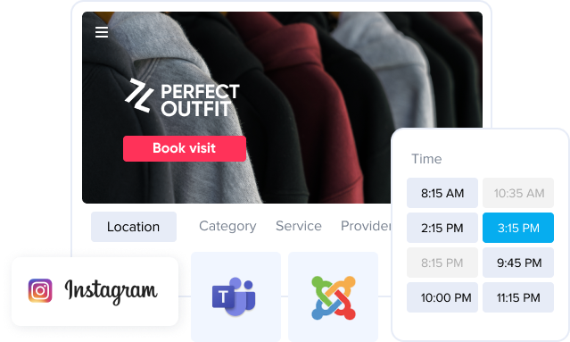 Booking website image