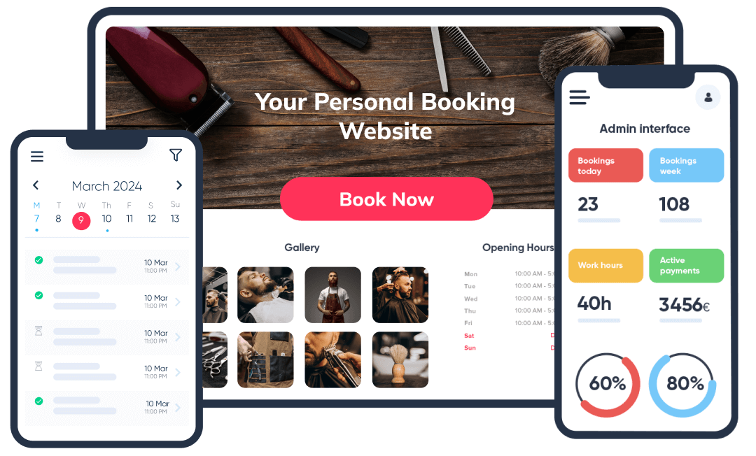 Mockup site pages