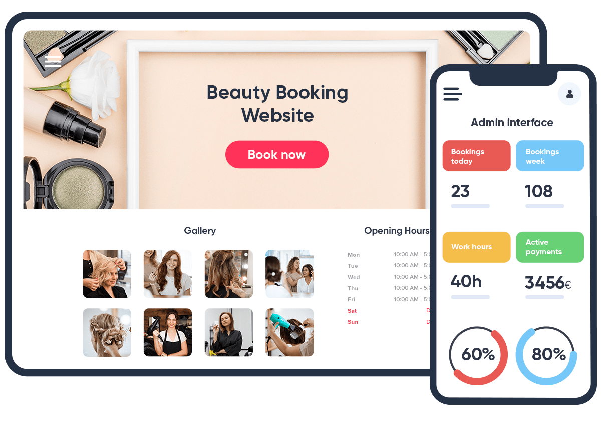 Mockup site pages