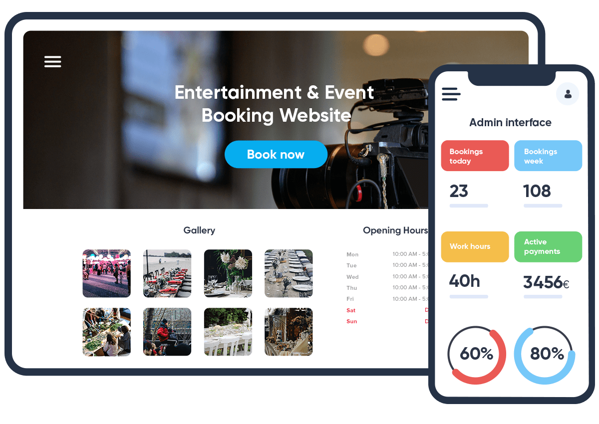 Mockup site pages