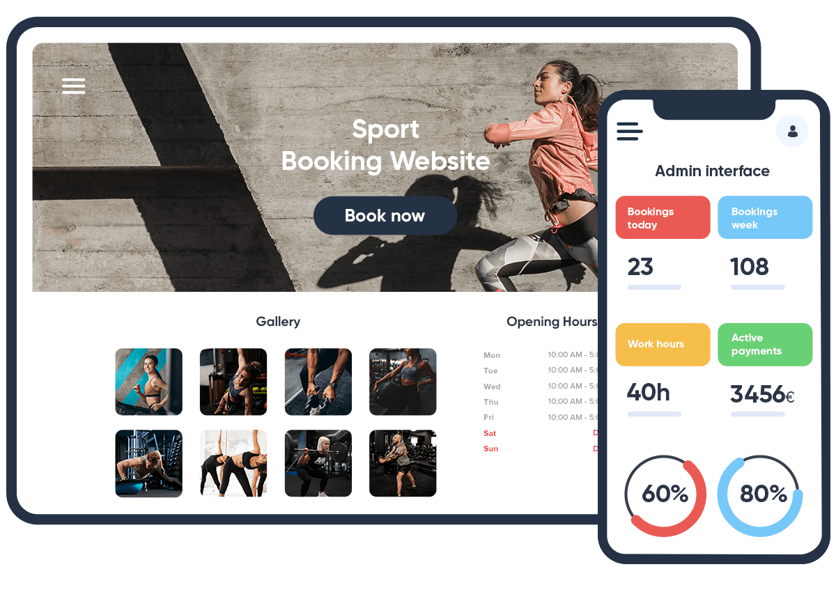 Mockup site pages
